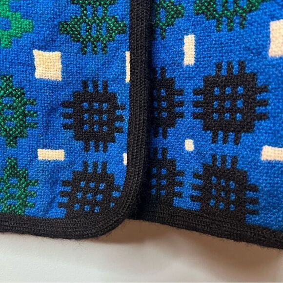 Unique David Designs Wrap Geometrical Print Wool Maxi Skirt Size XXS - Picture 13 of 13